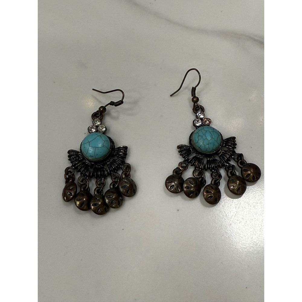Turquoise Bohemian Dangle Drop Earrings Fashion Statement Jewelry